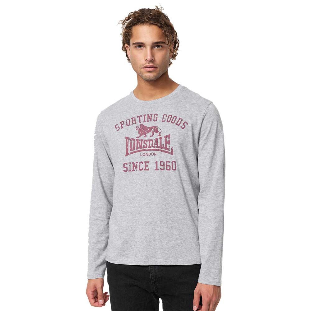 

Футболка с длинным рукавом Lonsdale Auldearn, серый