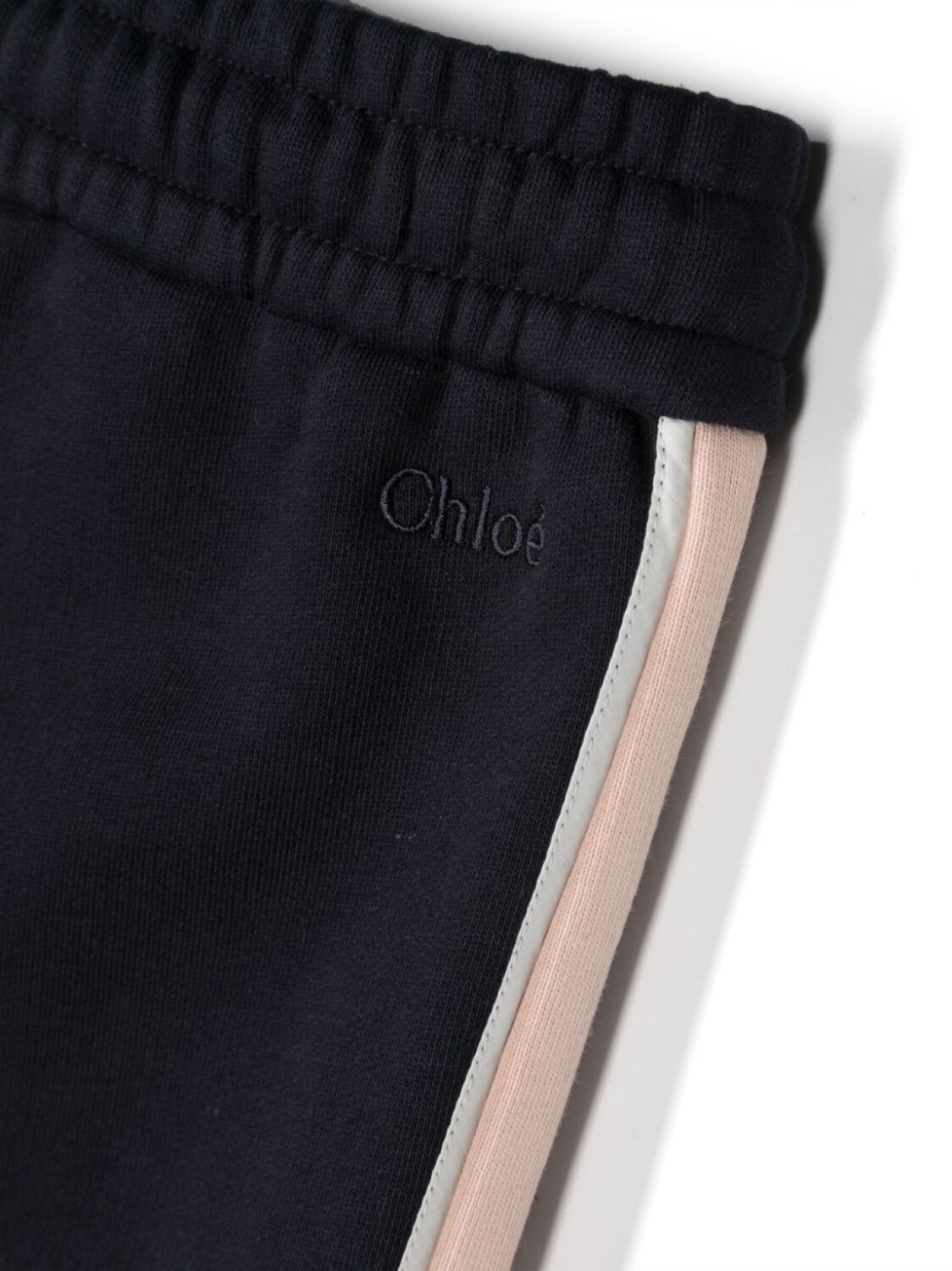 Chloé Kids спортивные брюки в стиле колор-блок, синий — фото 3