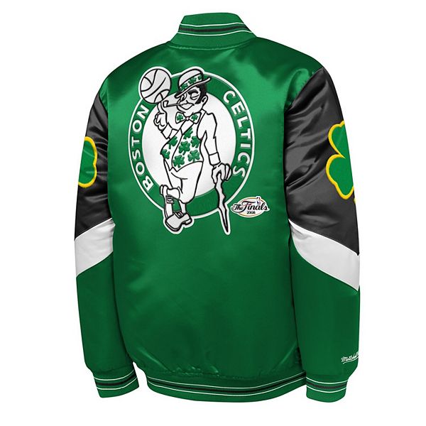 Молодежная зеленая куртка boston celtics throw it back heavyweight на молнии Mitchell & Ness — фото 4