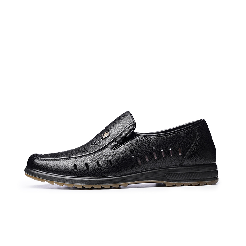 LAORENTOU Мужские повседневные туфли черные, цвет Black (Polyurethane Sole) — фото 3