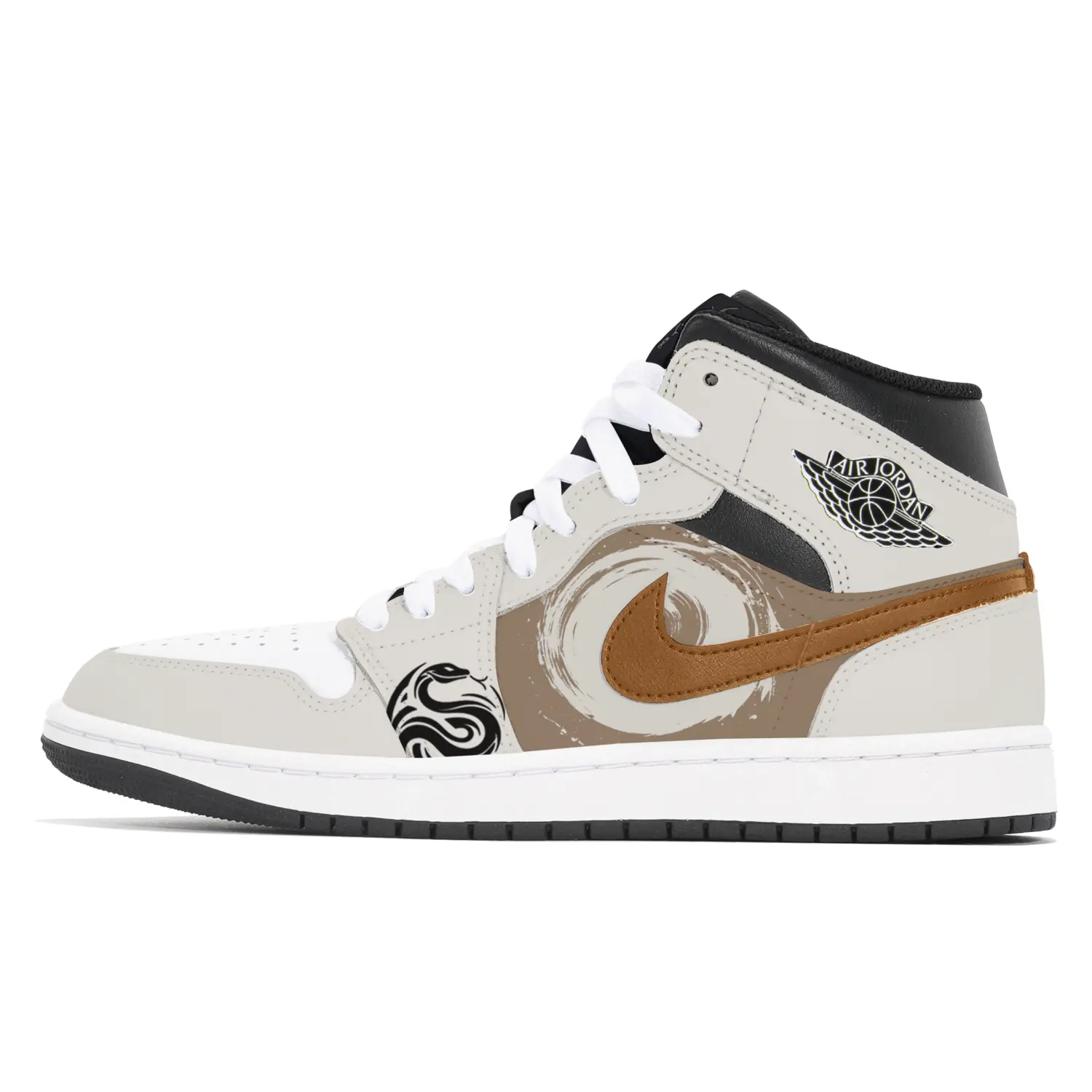 

Jordan Кроссовки Air 1 Heavenly Abrasion Resistant Mid Top Vintage мужские khaki