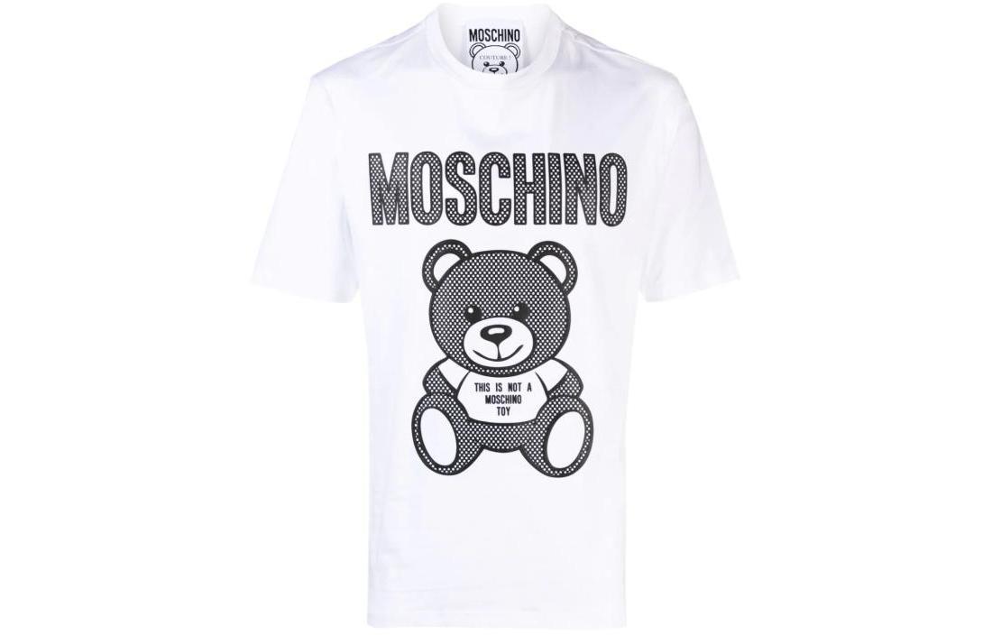 

Футболка из хлопка с принтом "Мишка Тедди" MOSCHINO, белая