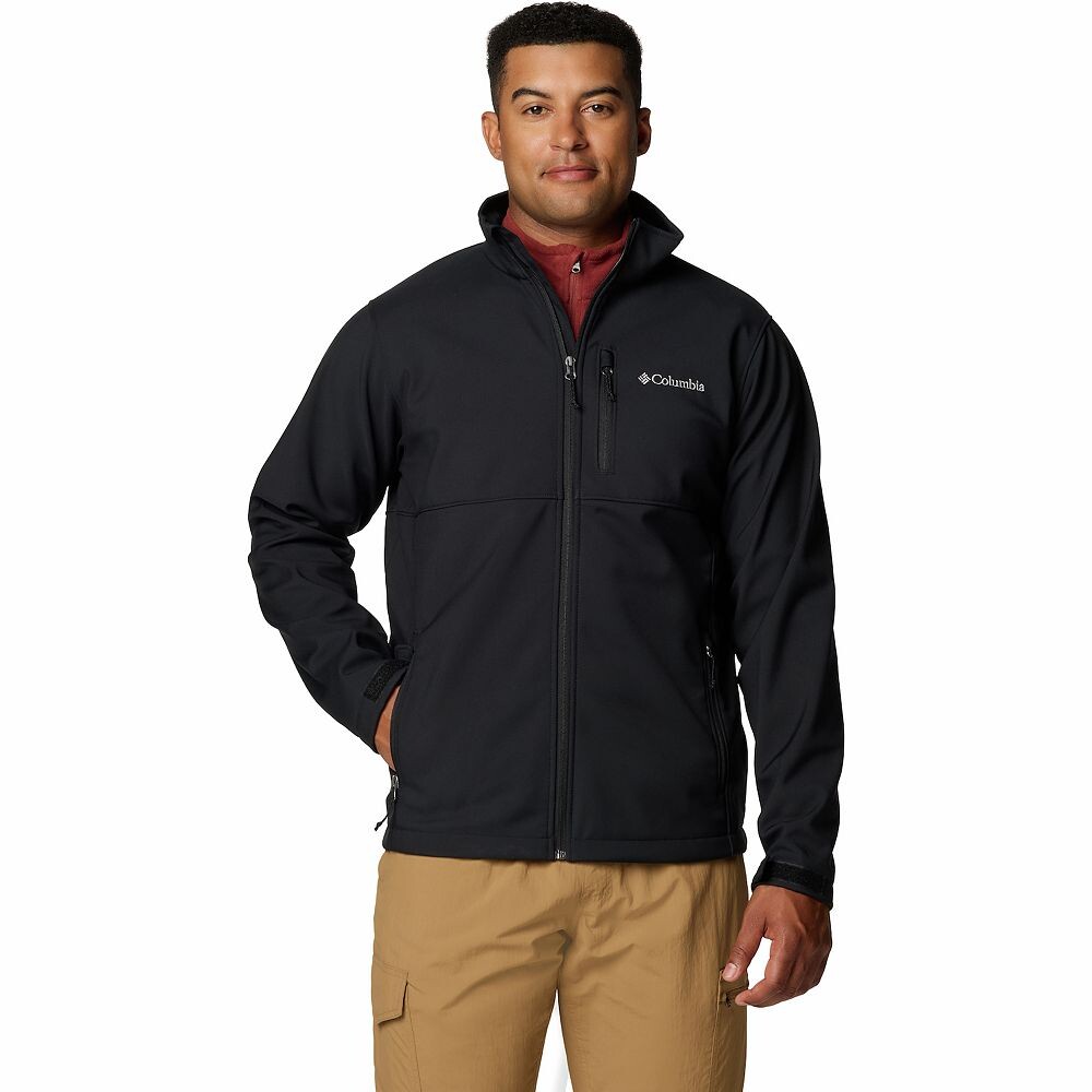 

Мужская куртка Columbia Ascender Softshell, цвет Oxford Black, Черный, Мужская куртка Columbia Ascender Softshell, цвет Oxford Black