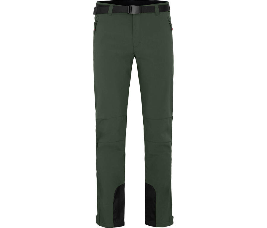 

BERGSON Зимние софтшелловые брюки ветрозащитные, с тёплым флисом внутри зелёные