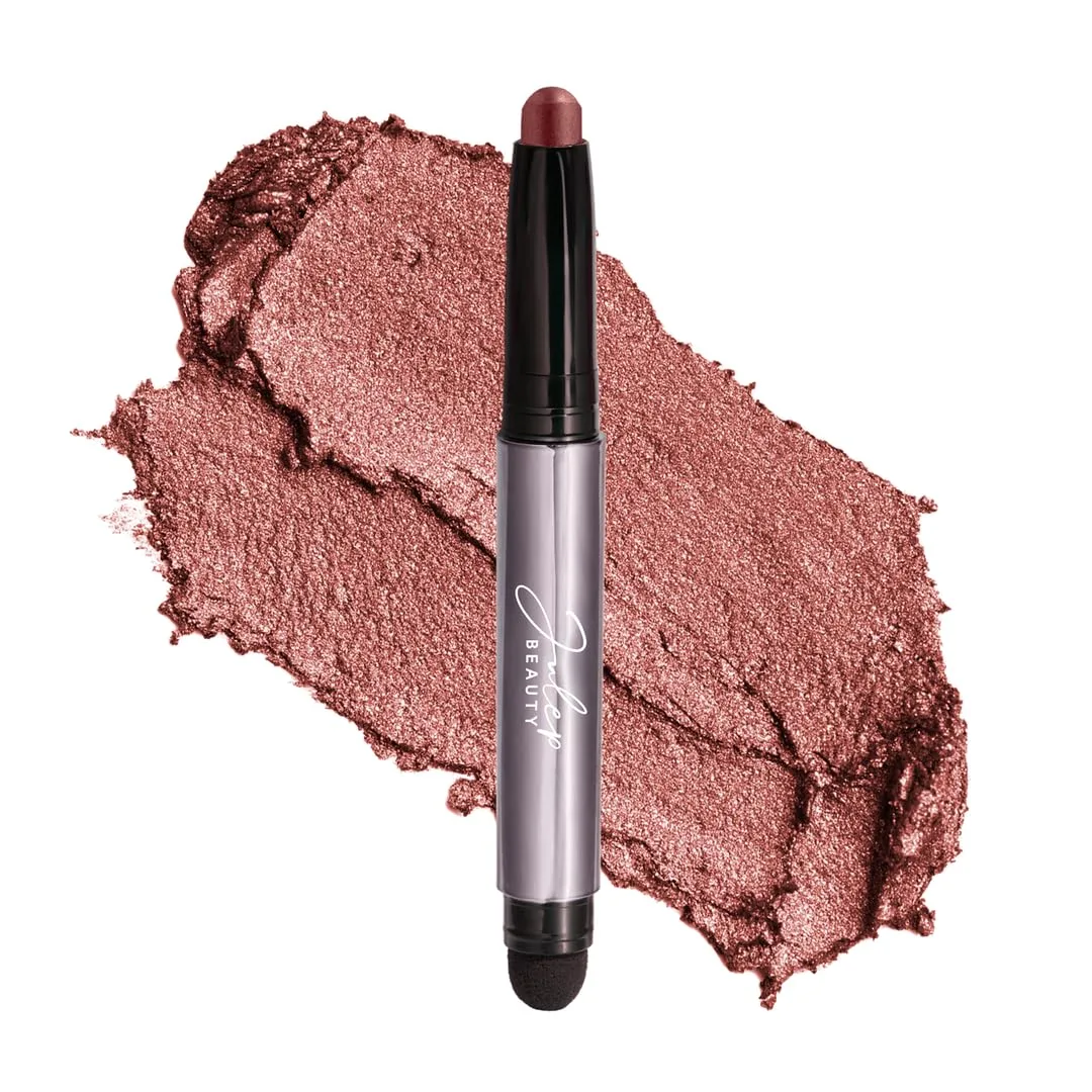 Водостойкие кремово-пудровые тени-карандаш Julep Eyeshadow 101 - с мерцанием оттенка «Красное вино» - стойкие, не скатываются, теплый красный мерцающий оттенок с встроенным аппликатором., 28 Red Wine Shimmer