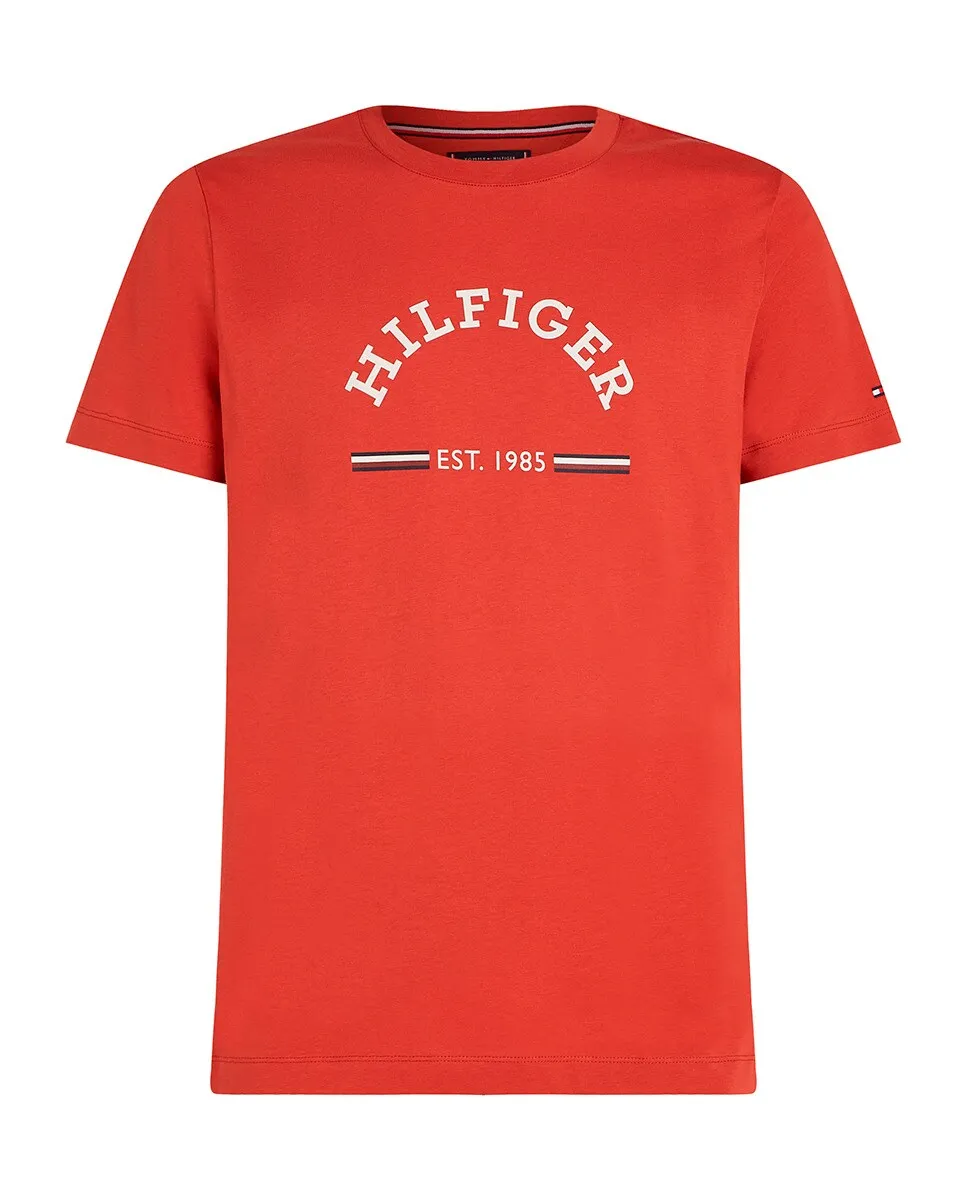 

Мужская футболка с фирменным принтом больших размеров Tommy Hilfiger, красный