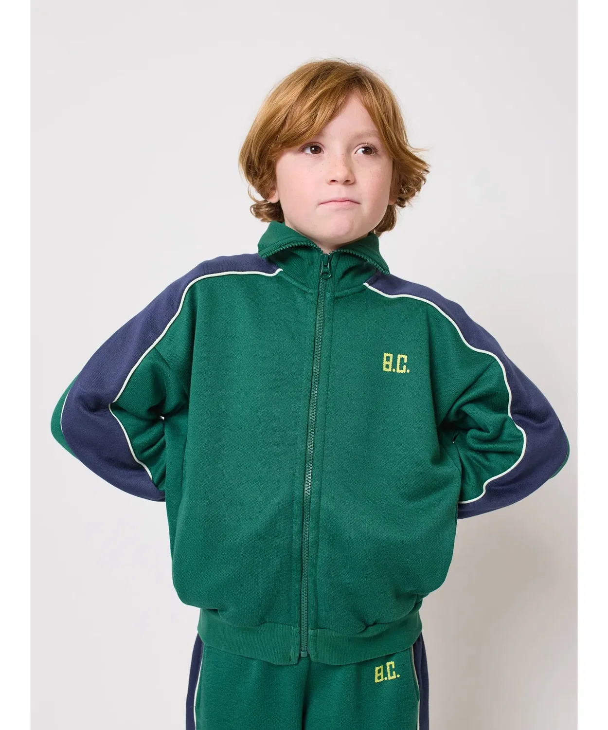 Толстовка спортивная BOBO CHOSES BC tracksuit jacket, тёмно-зелёная