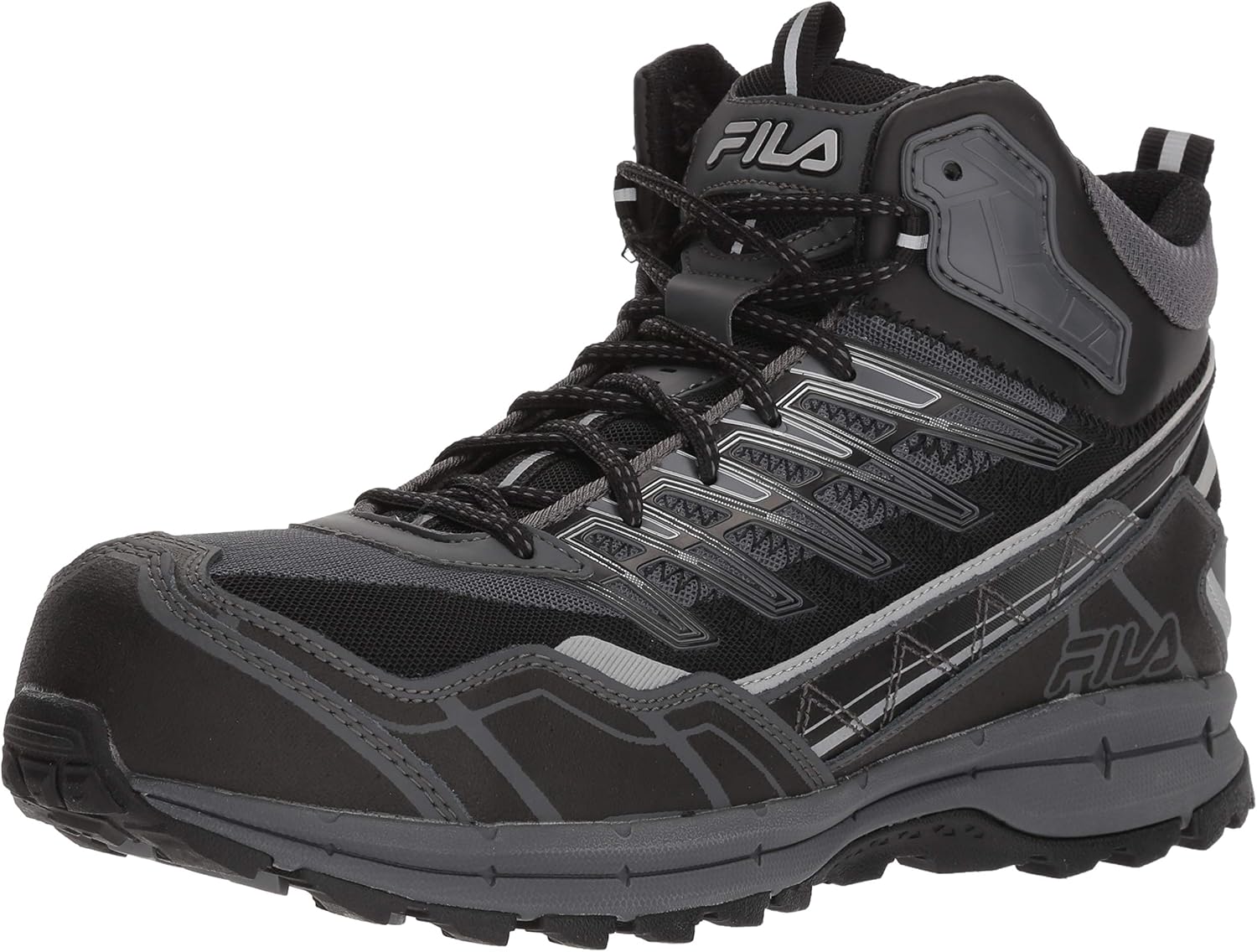 

Мужские кроссовки Fila Hail Storm 3 Mid с композитным носком для трейл-ходьбы, черный