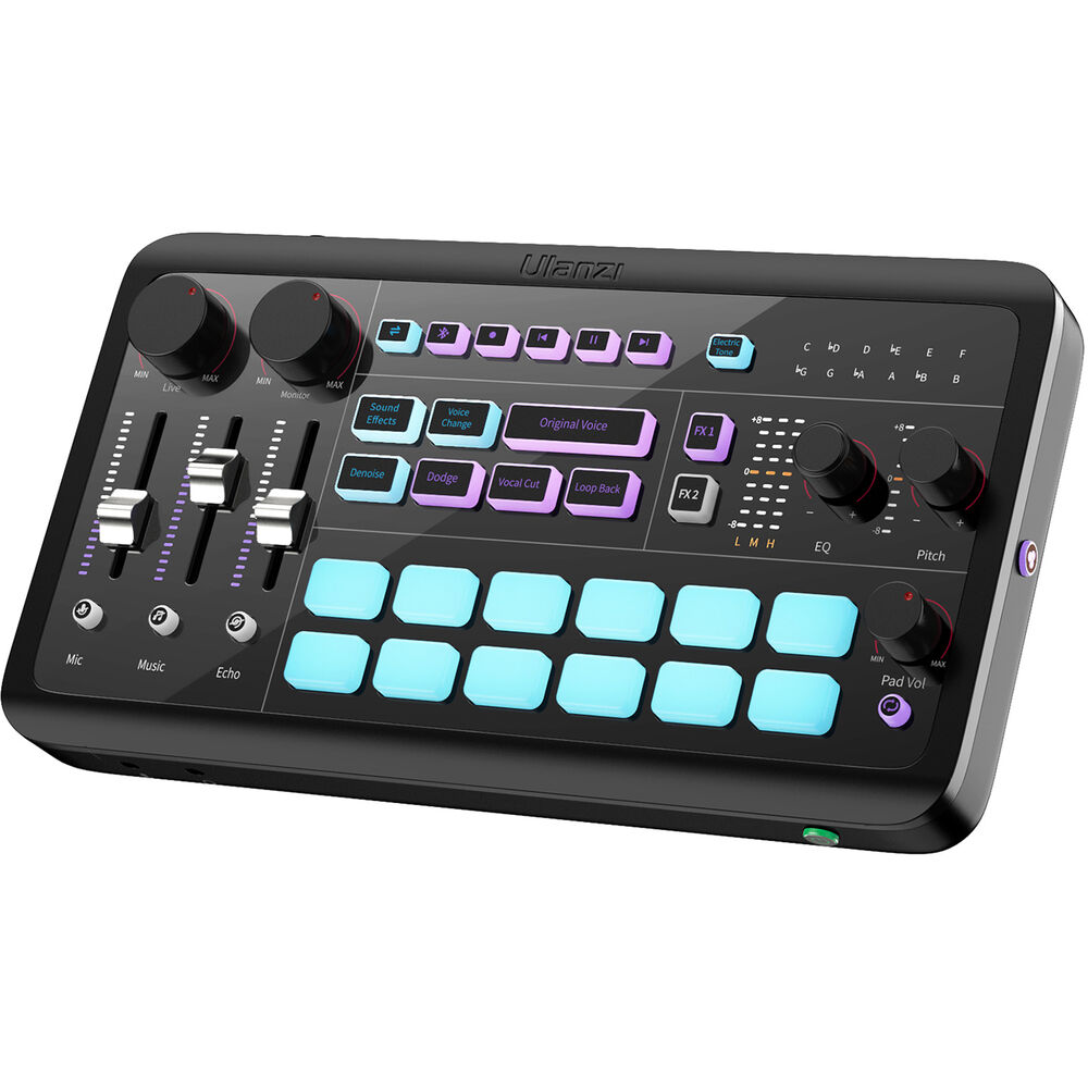 

Ulanzi AX01 UCaster Live - универсальный аудиоинтерфейс/микшер USB-C