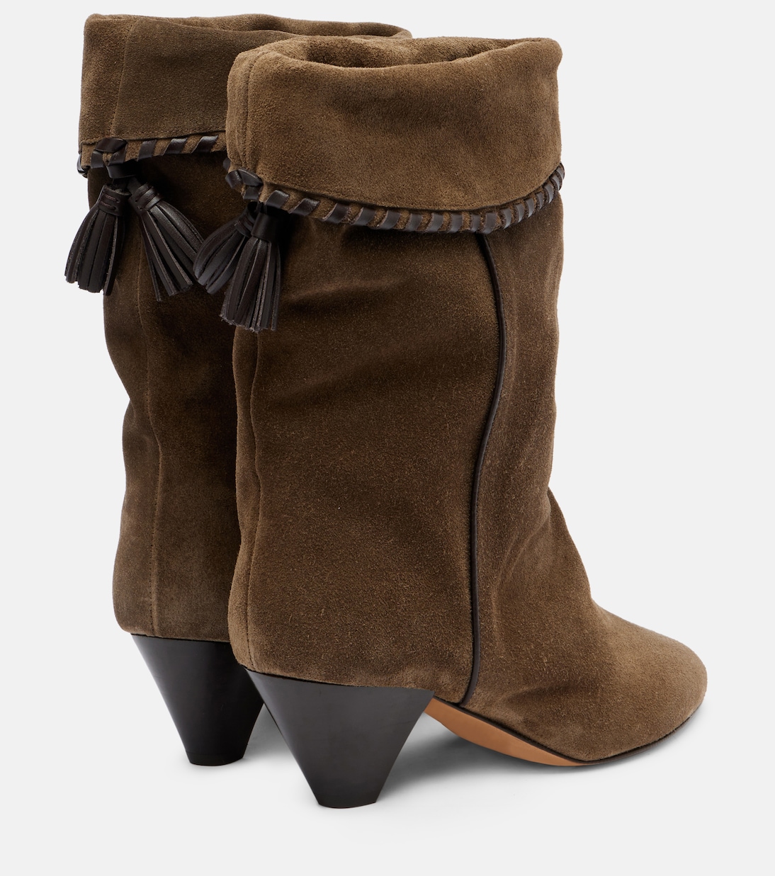 Ботинки Dalby 55 на шнуровке из замши Isabel Marant, бронзовый — фото 2