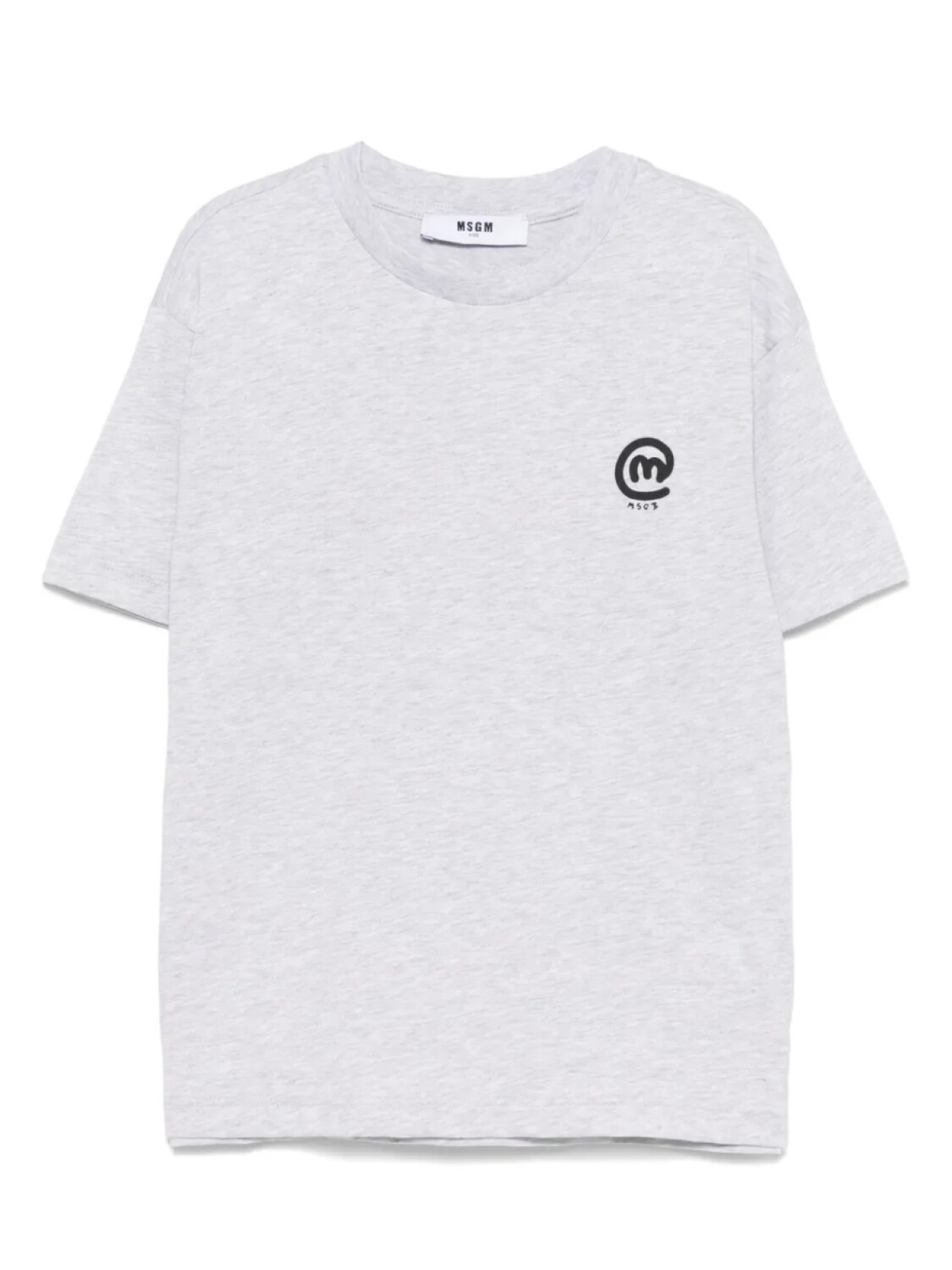 

MSGM Kids футболка с логотипом, серый