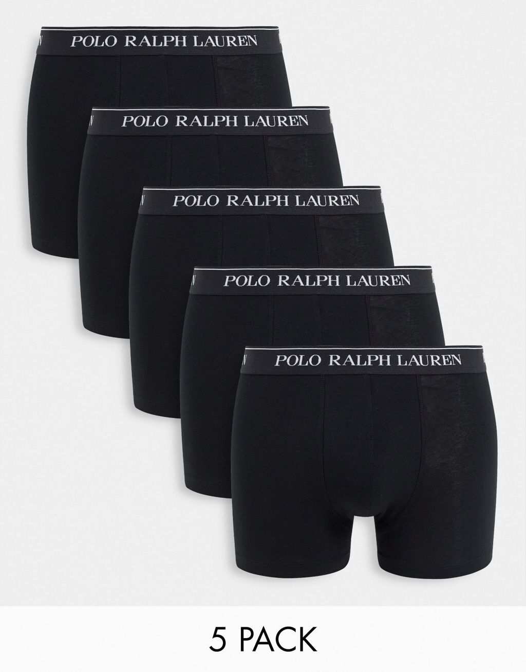 

Набор из пяти черных плавок Polo Ralph Lauren с поясом с логотипом