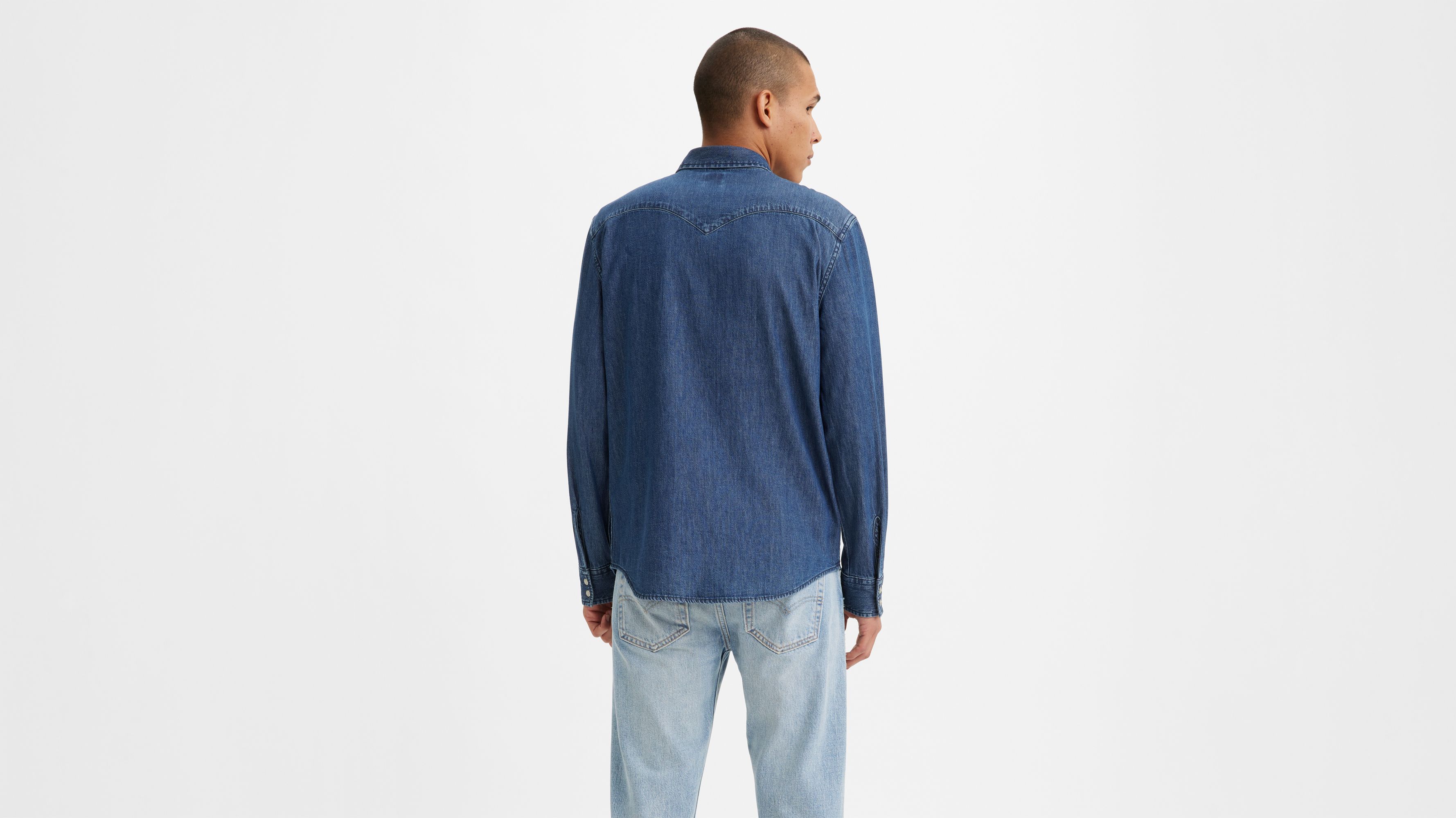 

Классическая рубашка в стиле вестерн стандартного кроя Levi's, цвет Laurel Dark Wash - Dark Wash