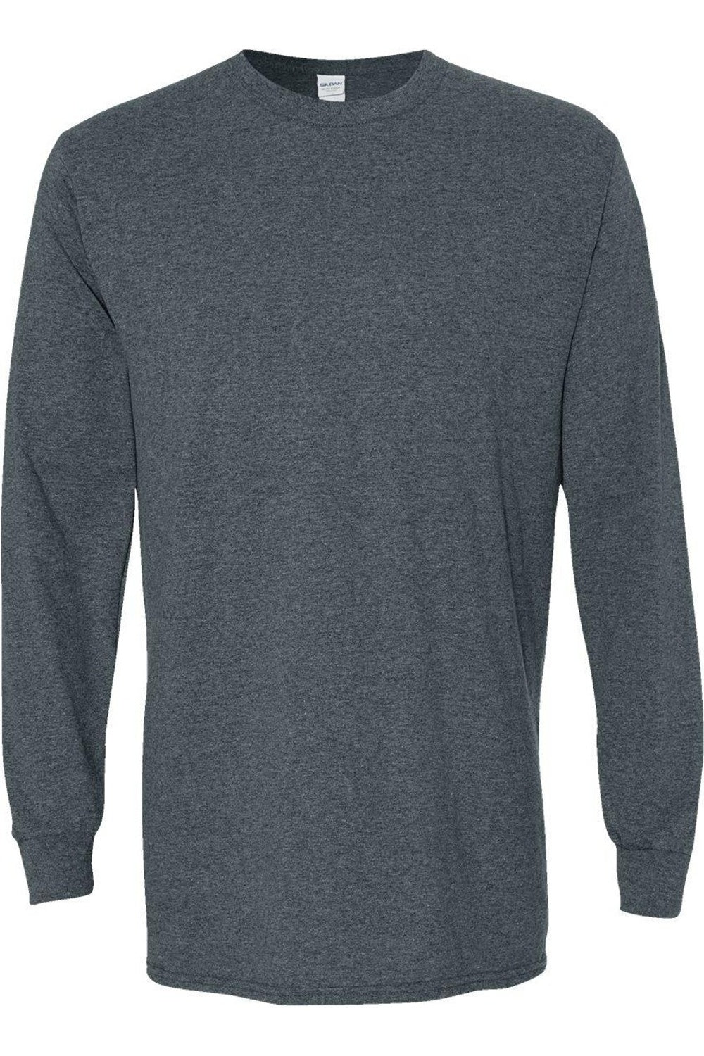 

Футболка с длинным рукавом из плотного хлопка Gildan, цвет dark heather