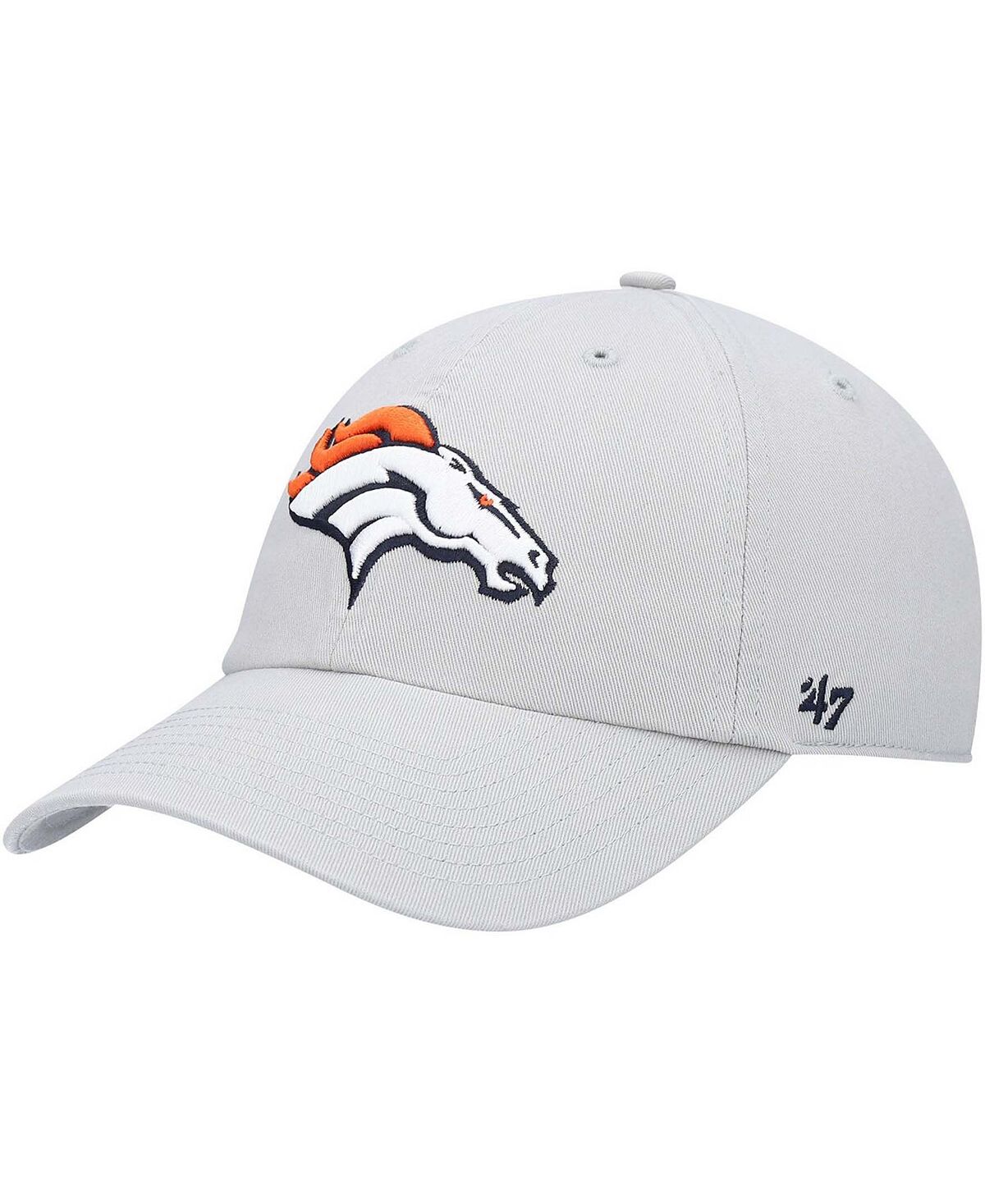 

Мужская серая регулируемая шапка Denver Broncos Clean Up '47 Brand