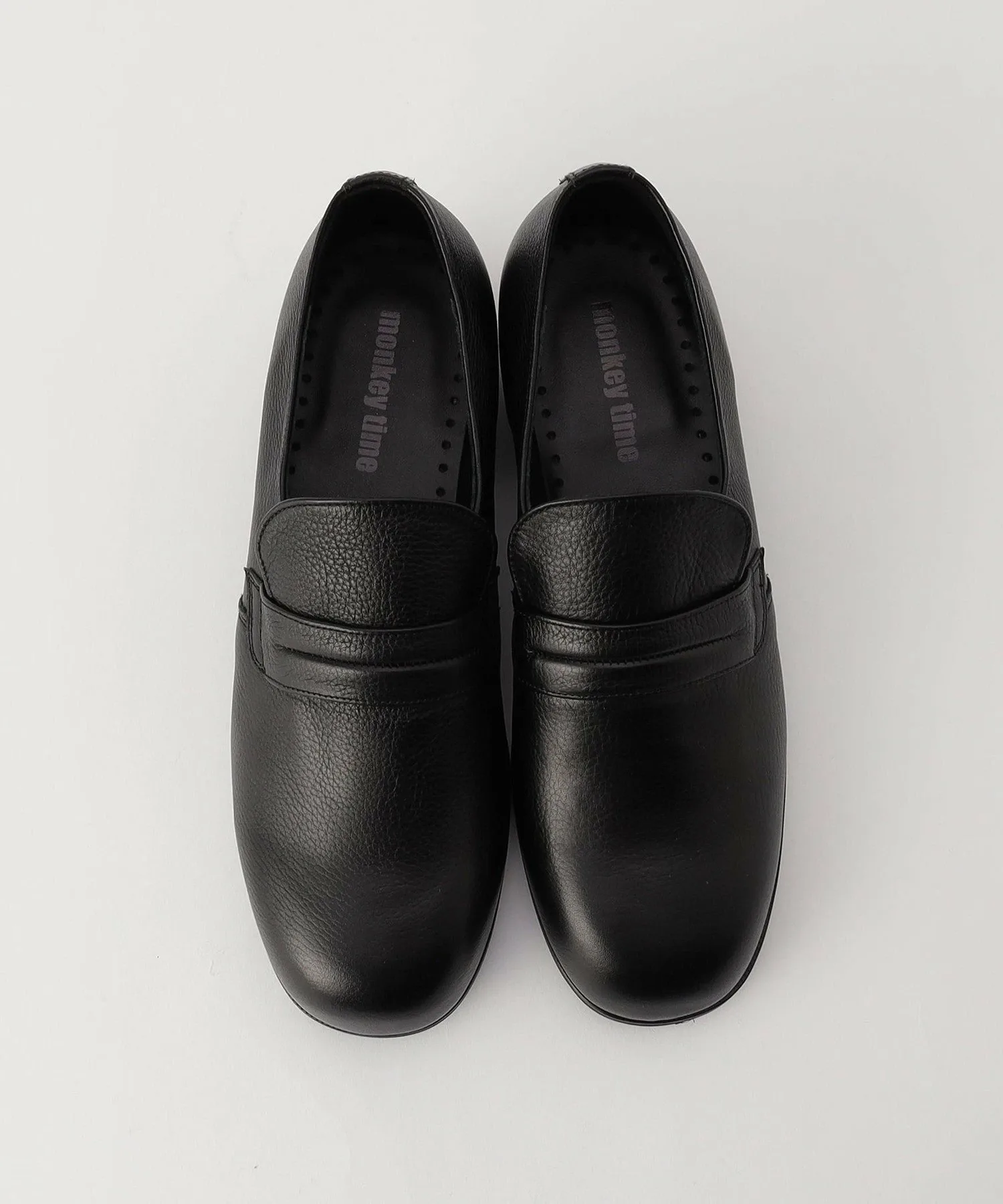 Кожаные лоферы Monkey Time Beauty&Youth United Arrows, Black — фото 3