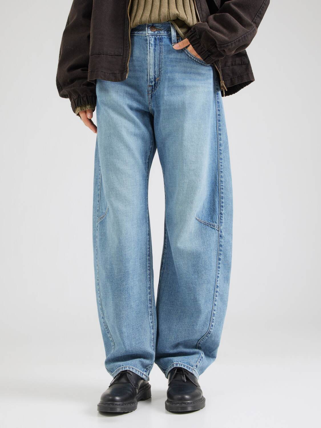 LEVI'S  Свободные джинсы 'Cinch Barrel Jeans' в синем дениме — фото 3