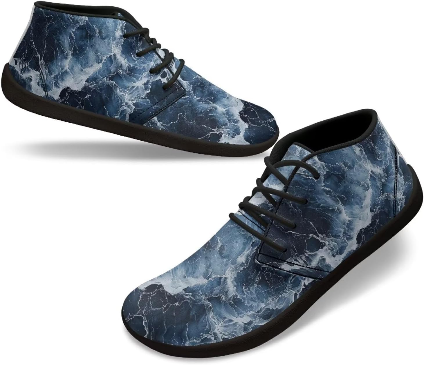 

Мужские широкие кроссовки для ходьбы, легкие, с нулевым перепадом высоты подошвы, дышащие, нескользящие, спортивные кроссовки для тренажерного зала, размеры US 5-14 Qoiuvncy, Marble Texture