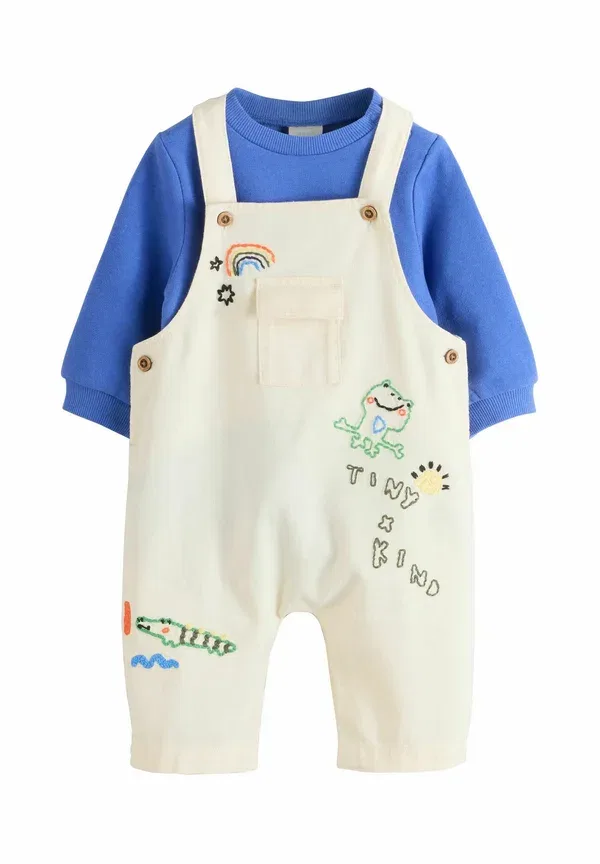Футболка Regular fit Next, neutral blue characters, нейтральный синий