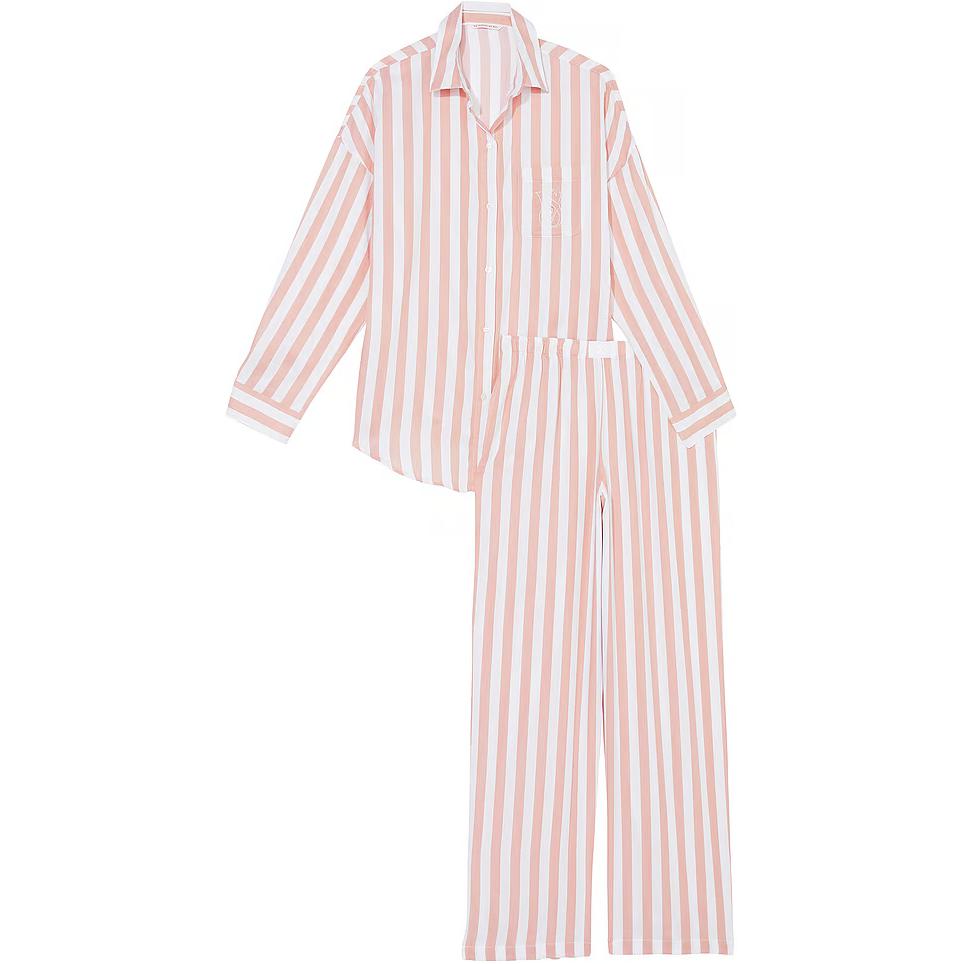 

Victoria's Secret Комплект пижамы Modal-Cotton длинный/TSS пижама женская Pink Stripes