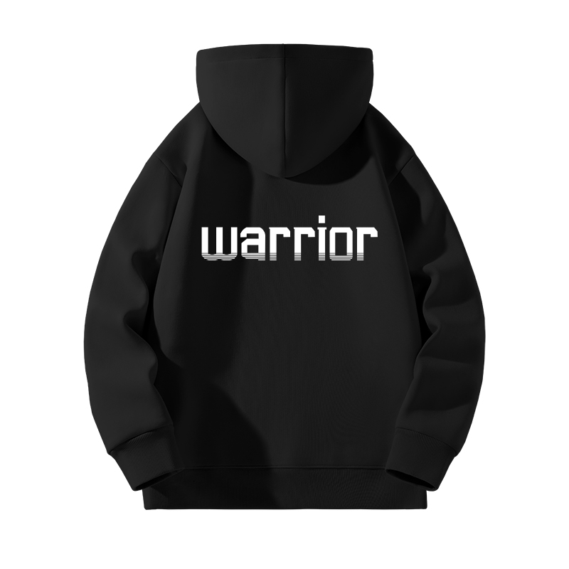 

Футболка школьная WARRIOR, черно-белая с маленькой этикеткой K+H и белой полосой с буквами