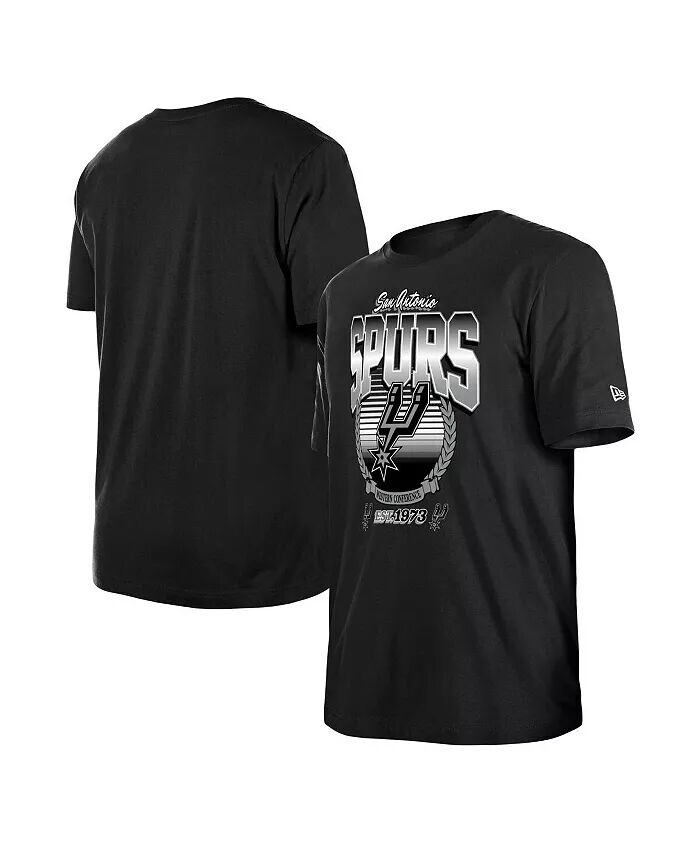 

Мужская и женская черная футболка San Antonio Spurs Summer Classics New Era, черный