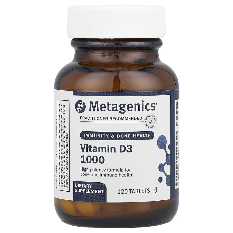 

Metagenics, Витамин D3 1000, 25 мкг, 120 таблеток