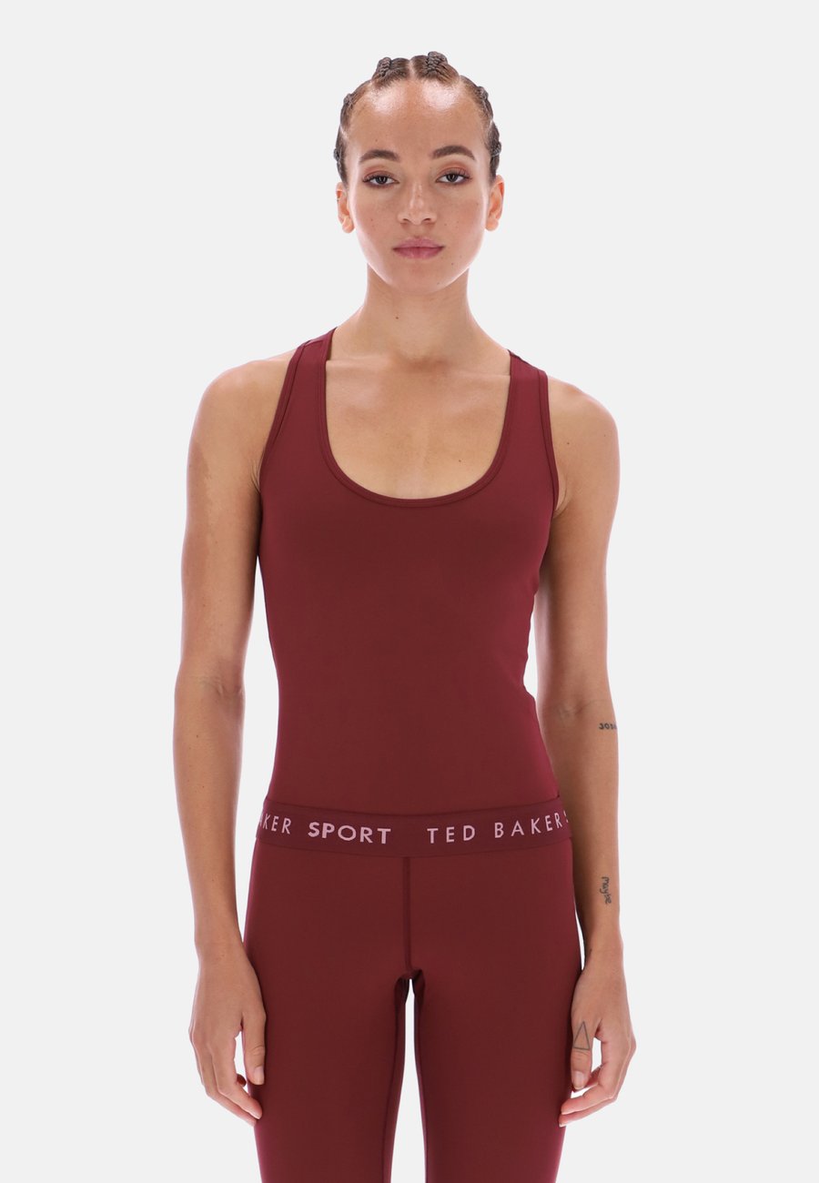 

Топ Ted Baker Sports ESSENTIALS TANK, Tawny Port/Bordeaux