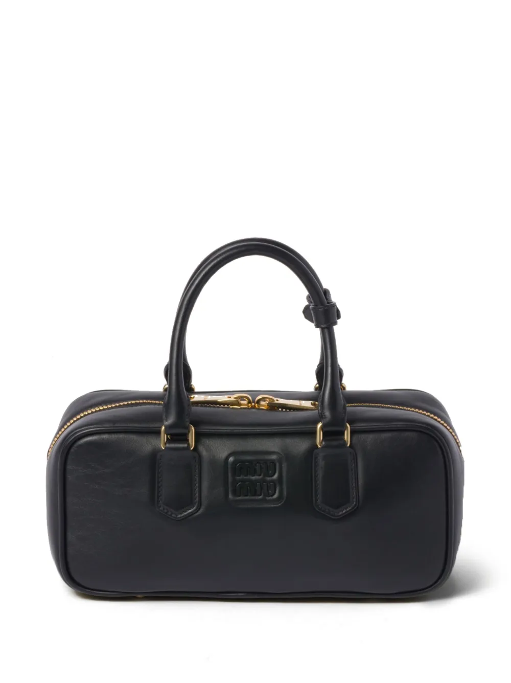 

Мини-сумка с верхней ручкой MIU MIU, черный