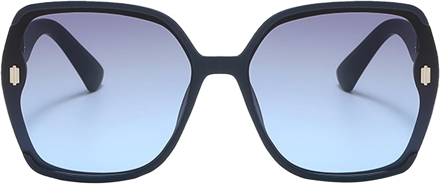 

Модные солнцезащитные очки для женщин, ретро-очки с металлическими поляризованными линзами и легкими линзами, комфорт в течение всего дня для пляжа и спорта Generic, Dark Blue