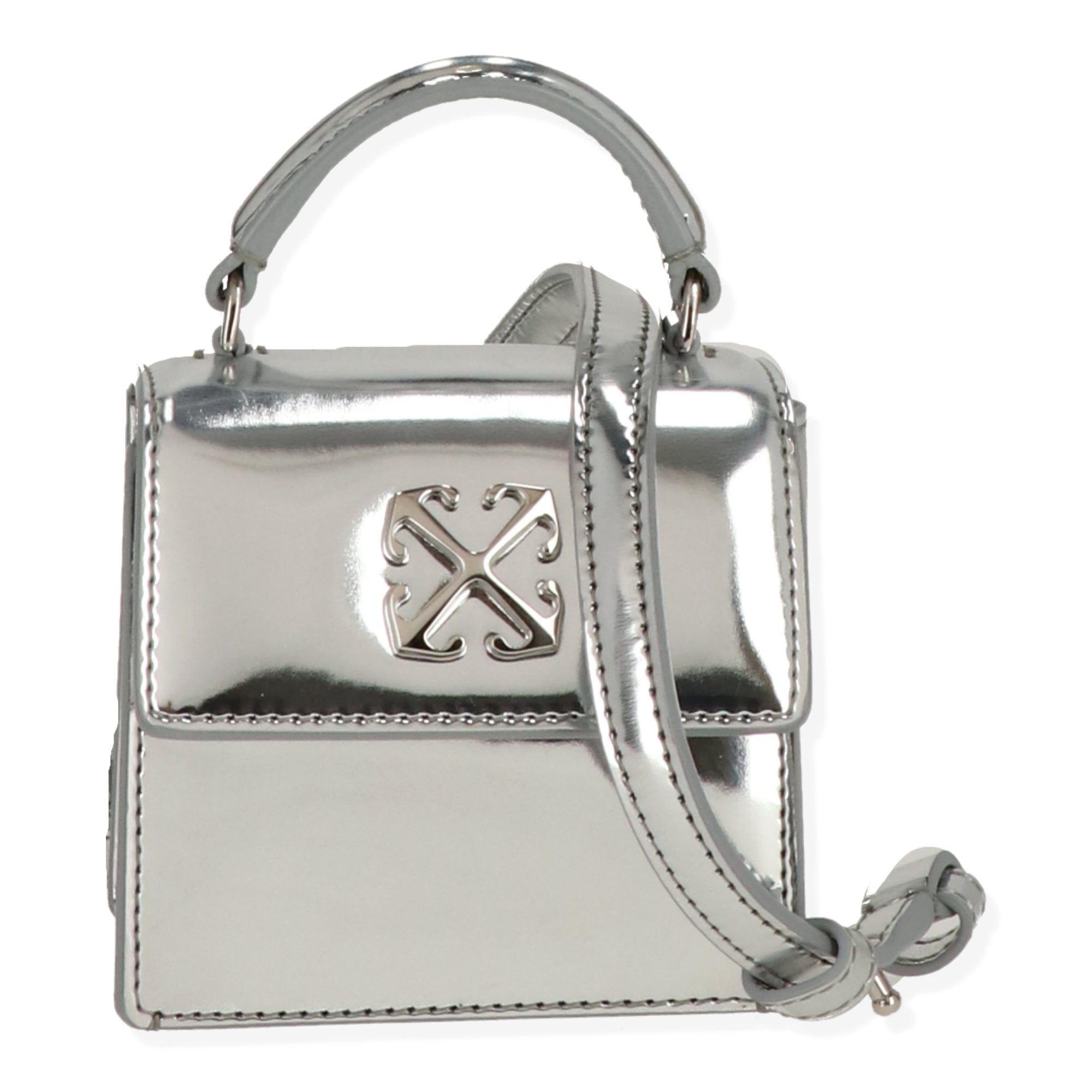 

Женская серебристая сумка через плечо Off White Off-White, серебряный