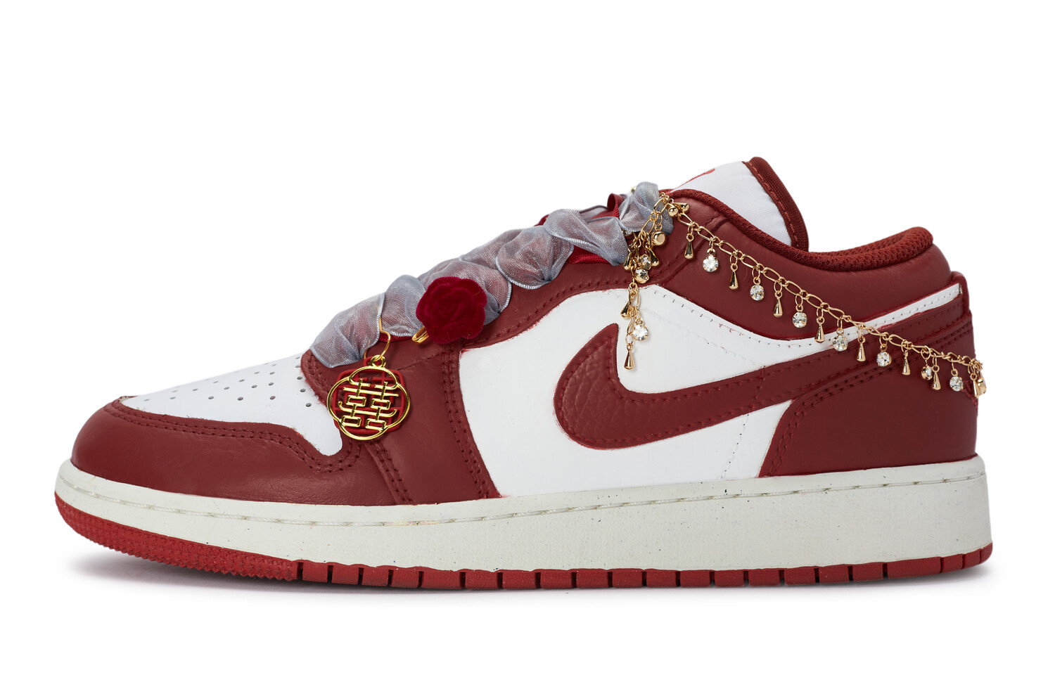 

Jordan Air Jordan 1 винтажные баскетбольные кроссовки женские, Red and White