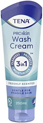 Набор Tena — Дневной крем Wash Cream , набор 10 шт., 250 мл