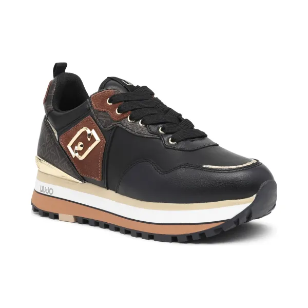 

Кроссовки Maxi Wonder с добавлением кожи Liu Jo, черный