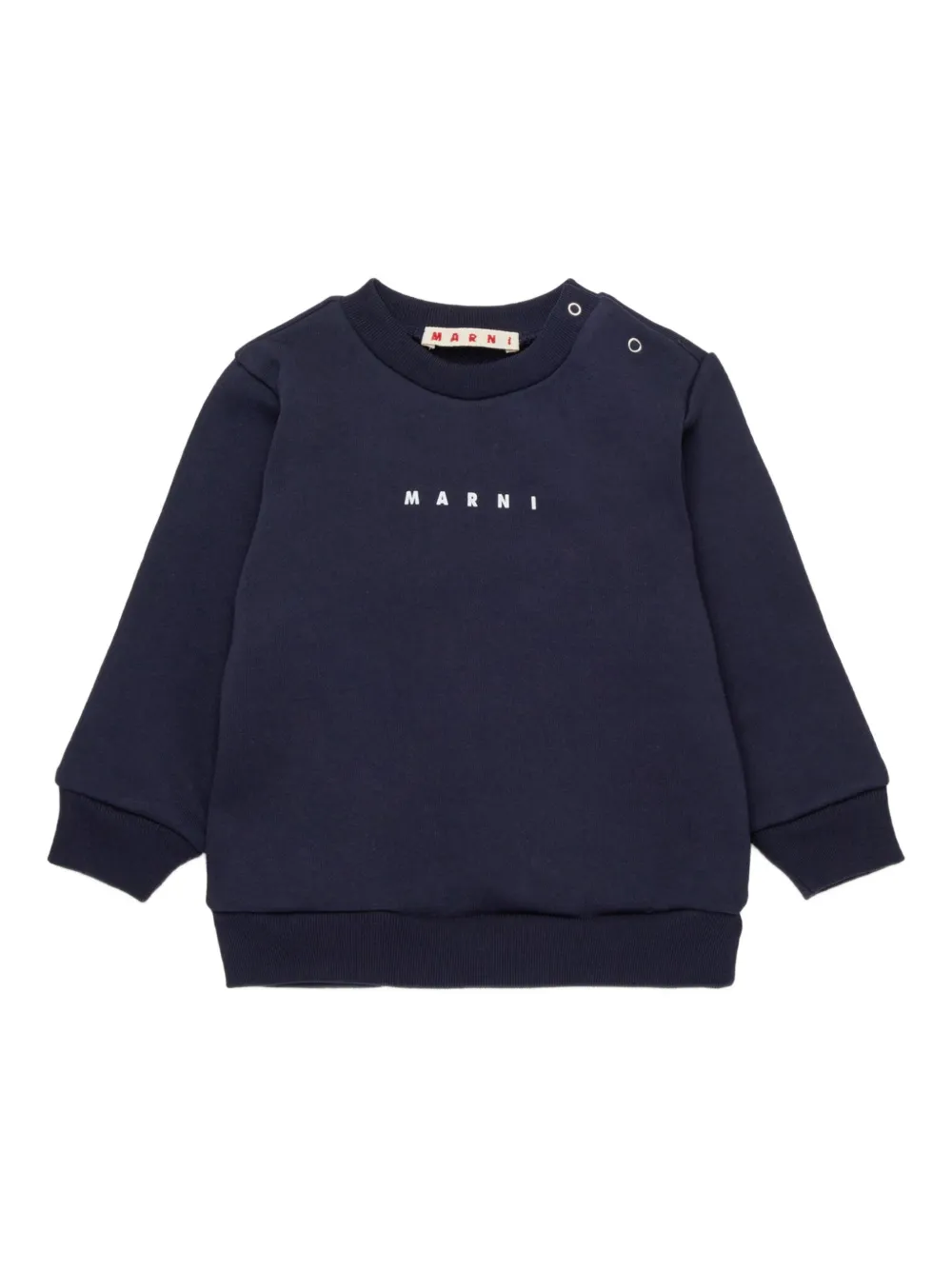 

Толстовка с логотипом Marni Kids, синий
