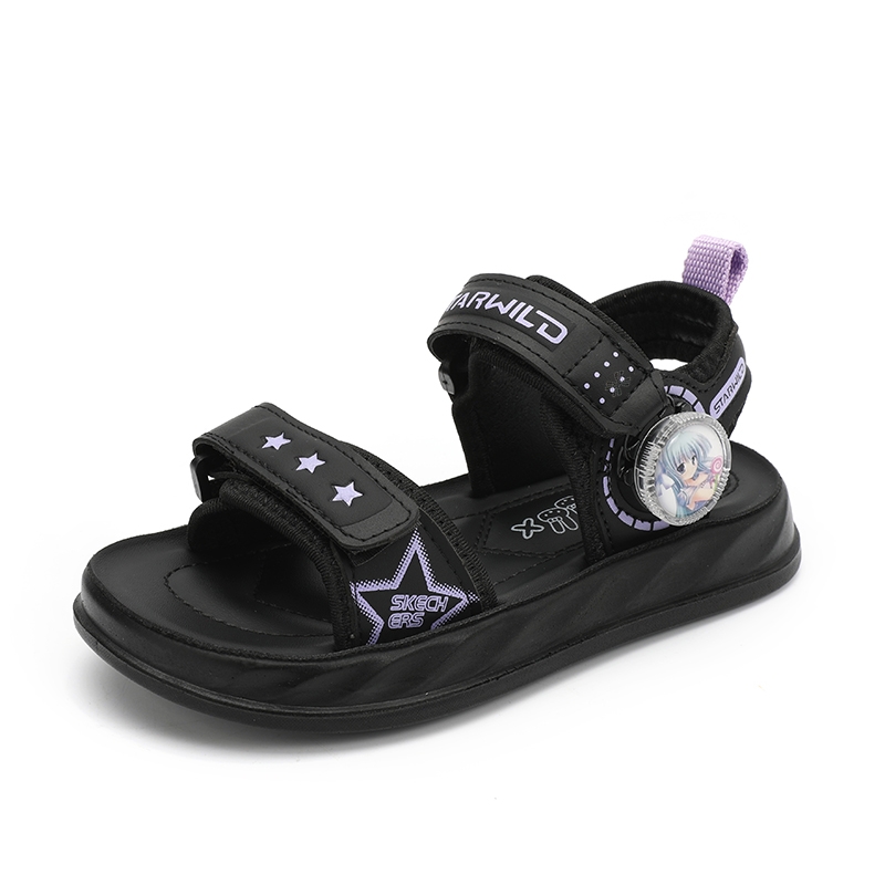 

Сандалии детские с противоскользящей амортизацией и дышащими вставками YUZHAOLIN, фиолетовый