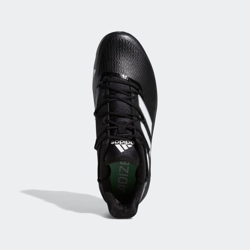 Бутсы Adidas Men's Adizero Afterburner 8, черно-белый — фото 3