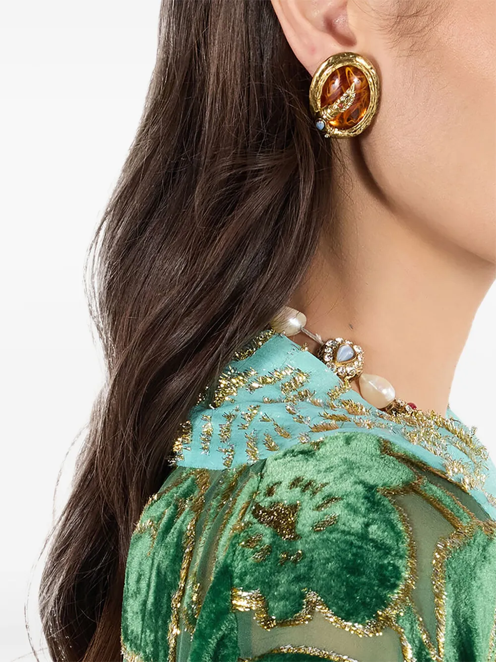 

Декорированные серьги Roberto Cavalli, золотой