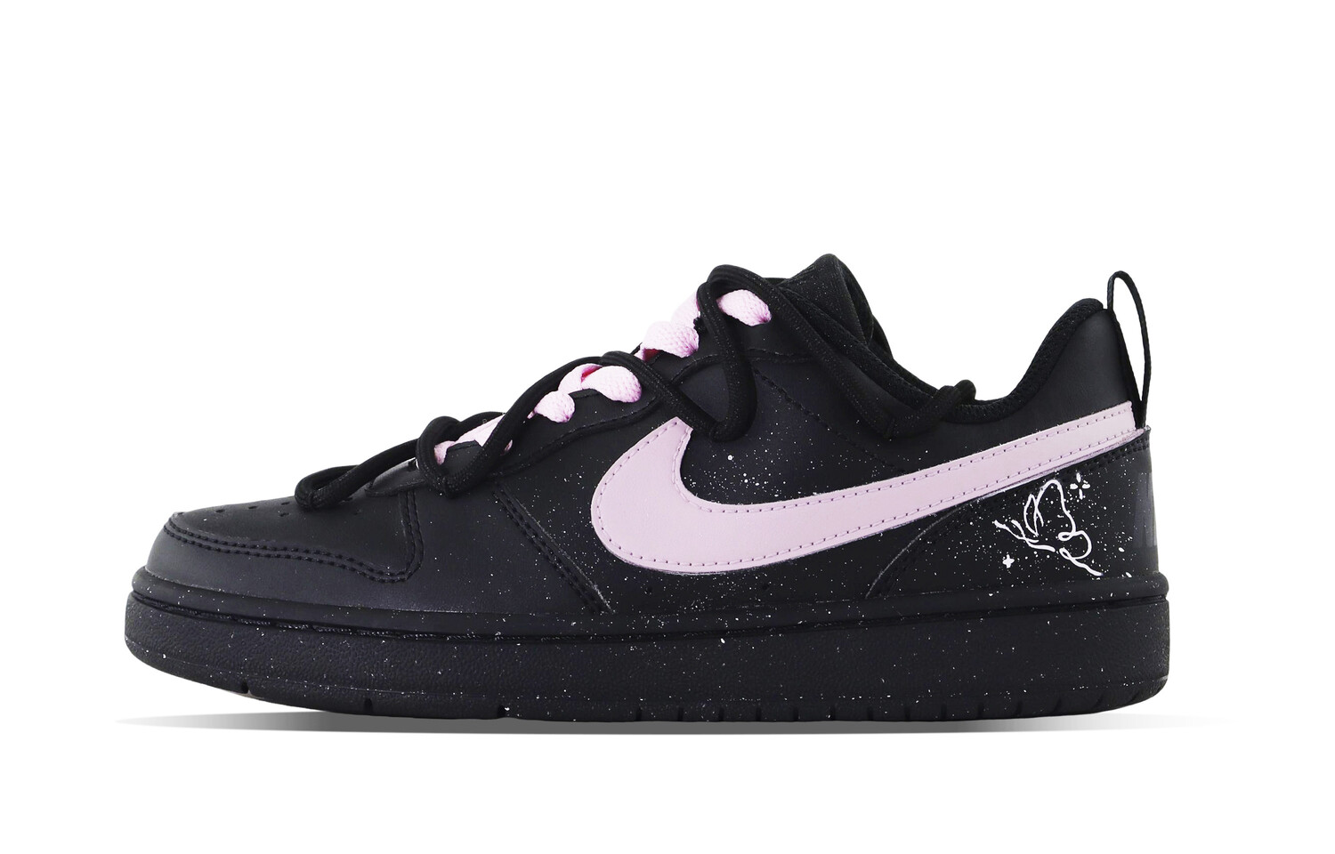 

Кроссовки для скейтбординга Court Borough женские, низкие, черный/розовый Nike
