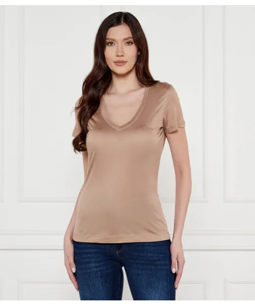 

Футболка Regular fit Guess Jeans, бежевый