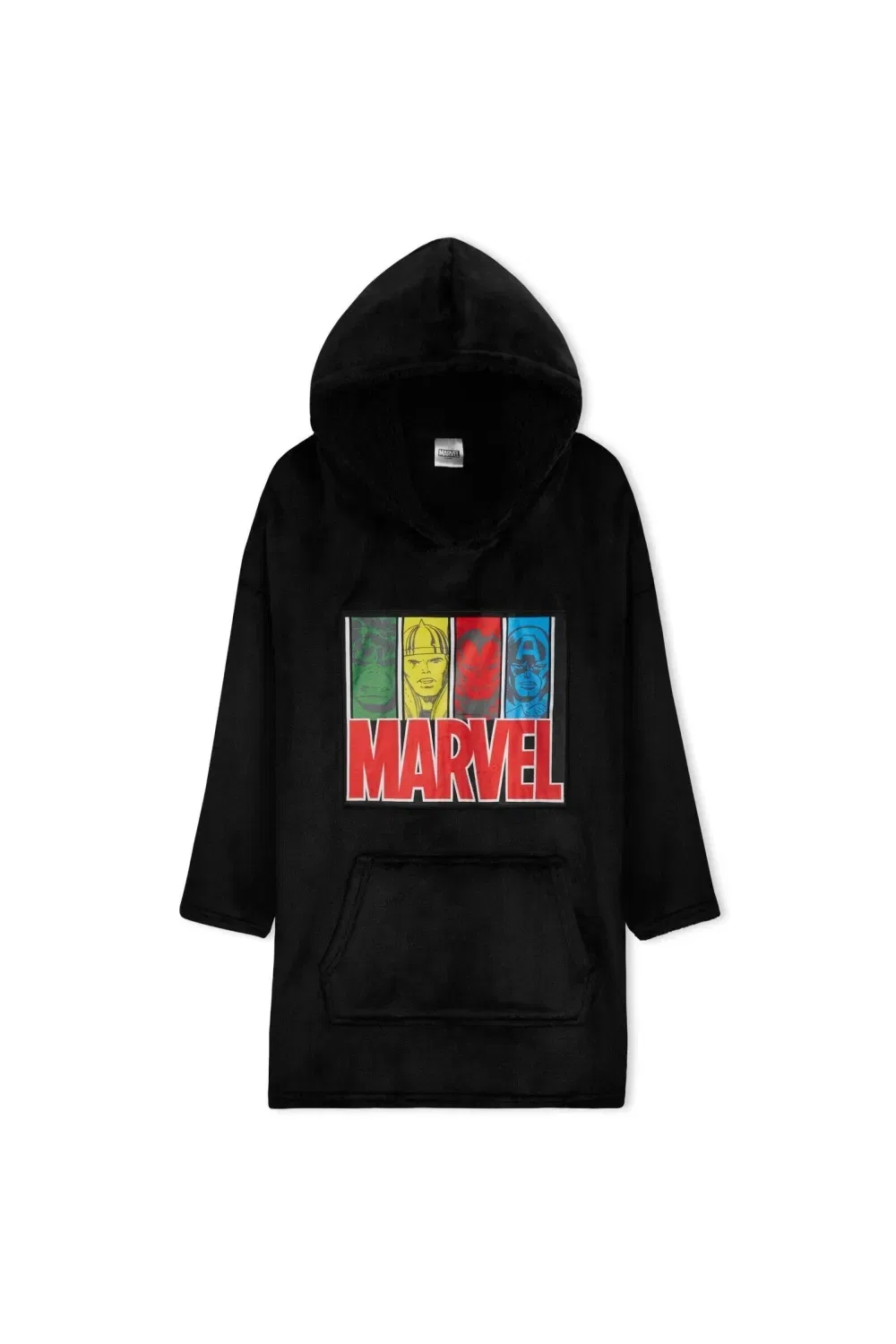 Толстовка-одеяло Marvel для мальчиков, черный — фото 2