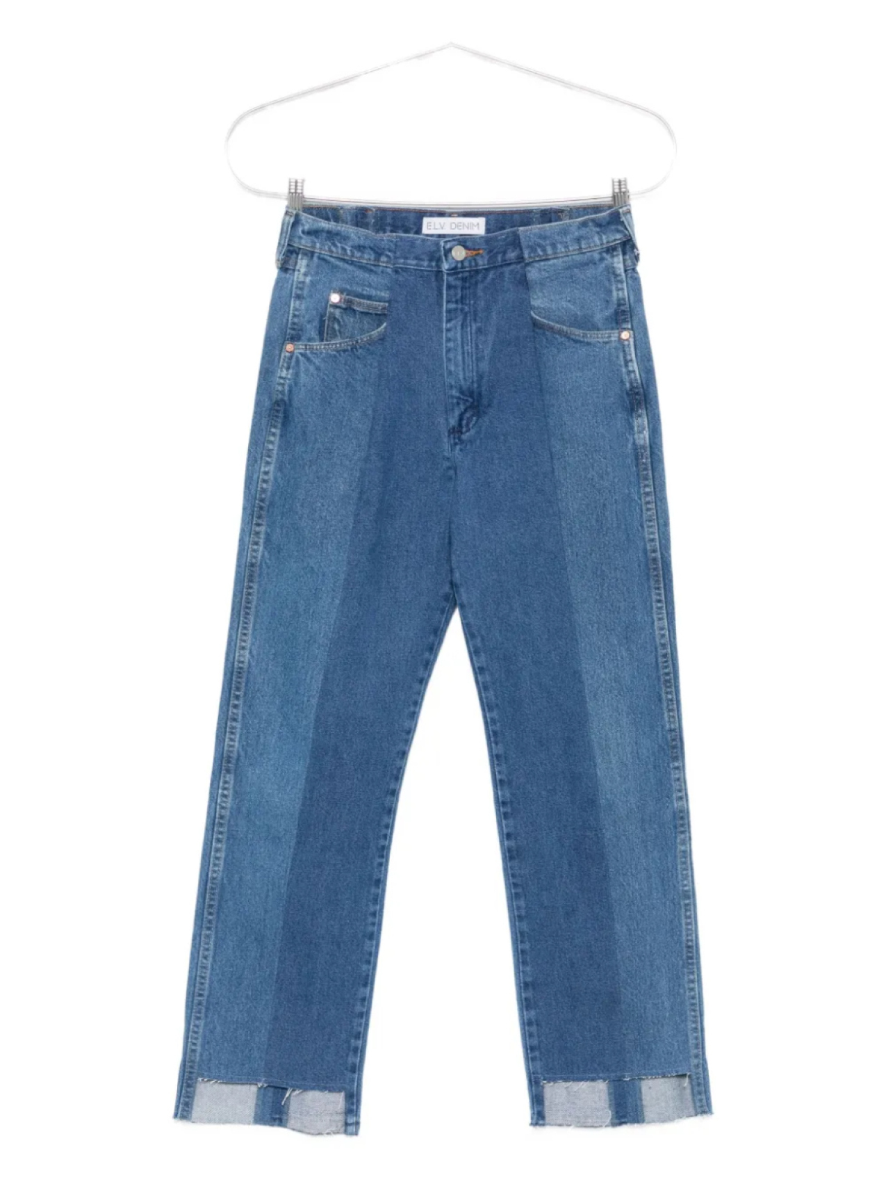 

Джинсы ELV DENIM Audrey с асимметричным подолом E.L.V DENIM, синий