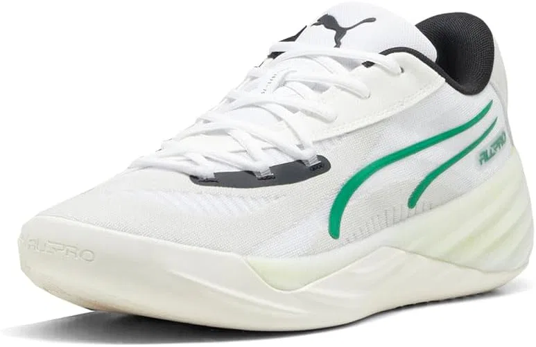 Спортивные кроссовки PUMA Unisex All-pro Nitro Team, Warm White Glacial Grey Archive Green — фото 2