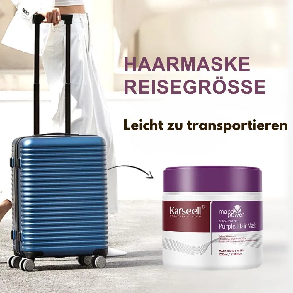 Набор Karseell MACA CARE SYSTEM: фиолетовая маска 100 мл + аргановое масло 50 мл Karseell Maca Care System — фото 3