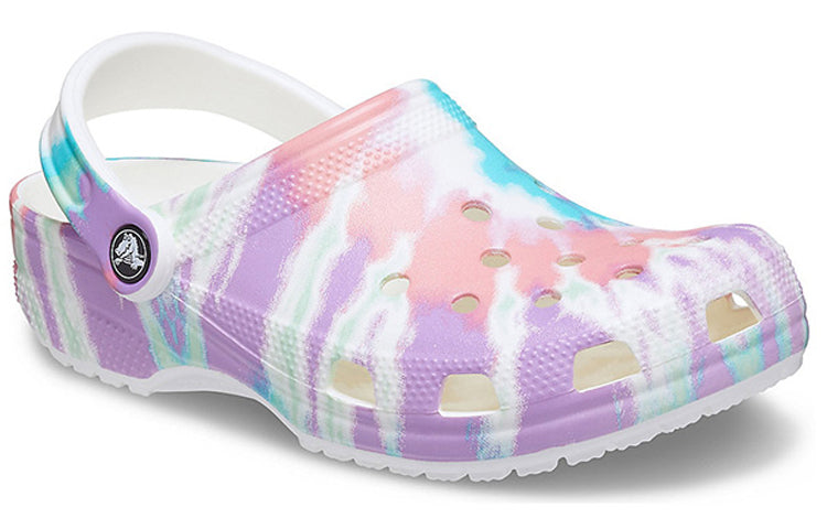 Сандалии Crocs Classic clog Pattern Crocs Flat Heel Sports Colorful Blue Sandals, синий — фото 4
