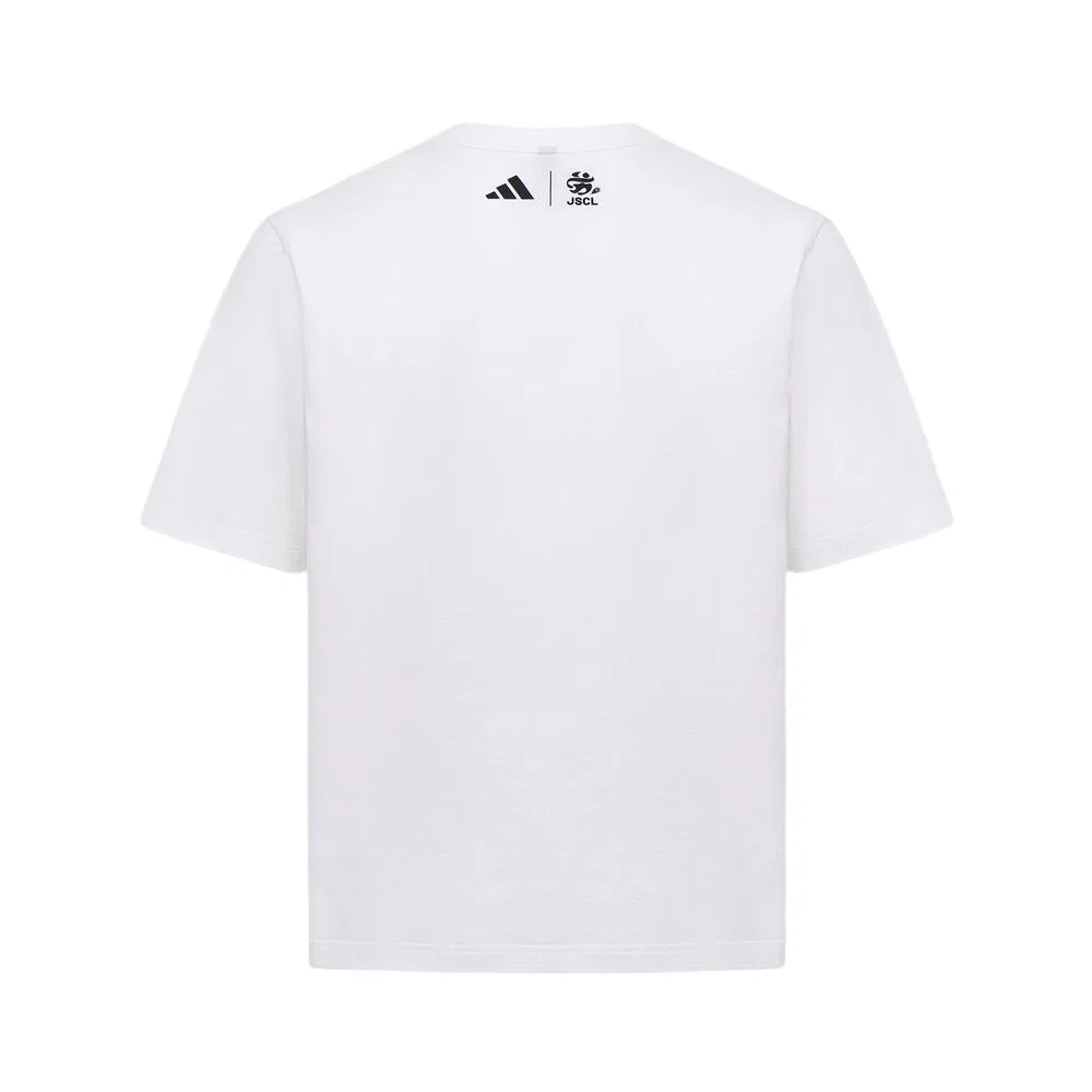 Футболка белая Adidas Straight Fit — фото 3