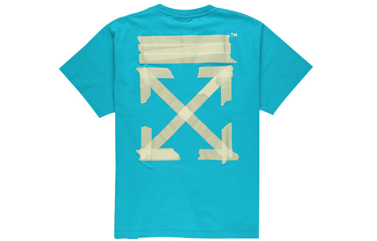 

Футболка мужская Off-White Arrow Logo Print, синий
