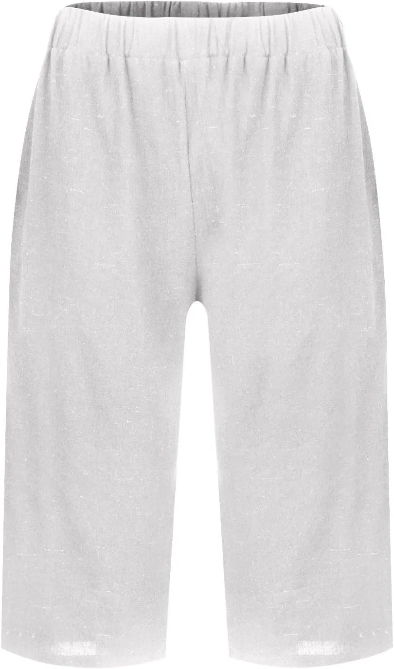 Шорты Active High Waisted Bermuda с карманами, Am004-white — фото 4