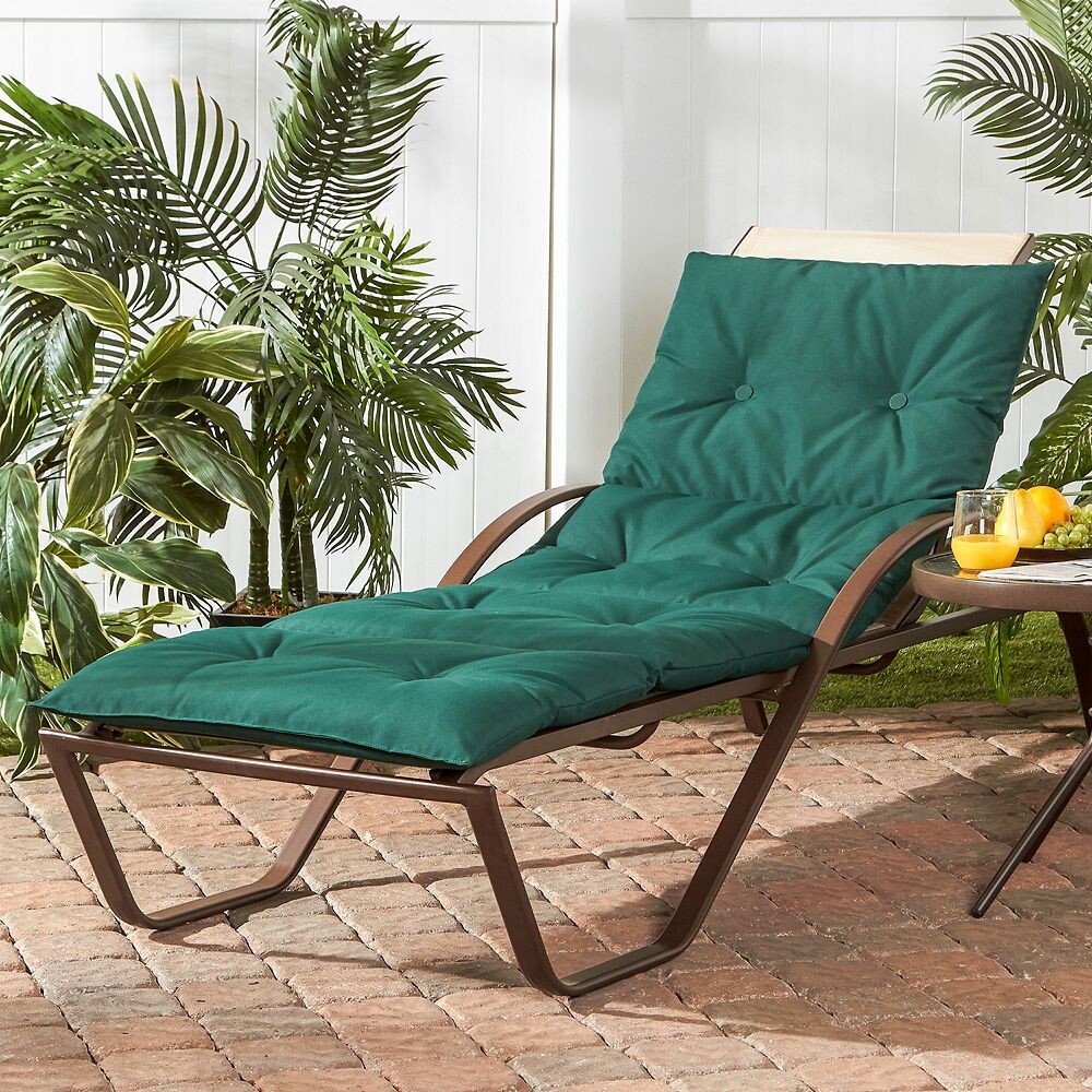 

Greendale Home Fashions Четырехсекционная двусторонняя подушка для шезлонга для использования в помещении и на открытом воздухе, цвет Forest Green