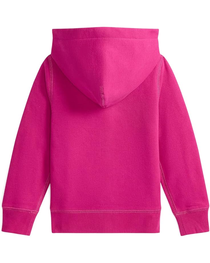 Худи Polo Ralph Lauren Kids Fleece Full-Zip Hoodie, цвет Preppy Pink — фото 2